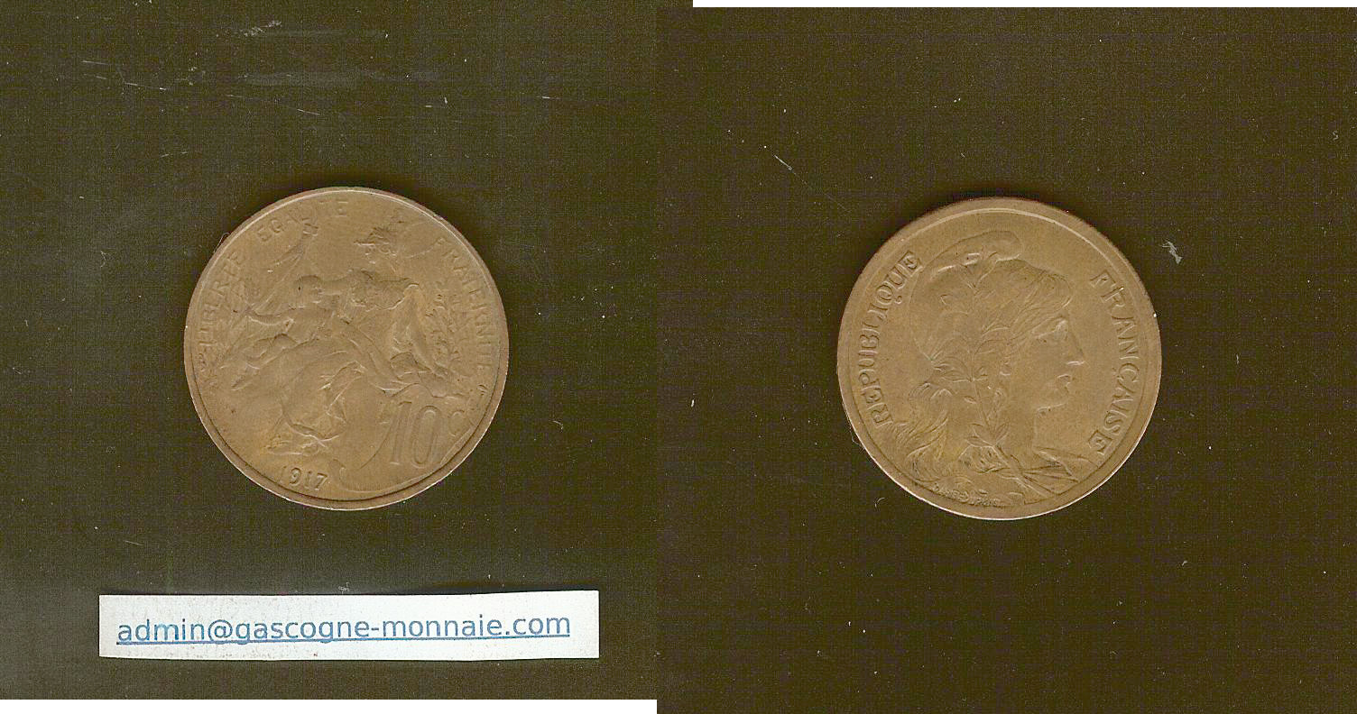 10 centimes Dupuis 1917 gEF